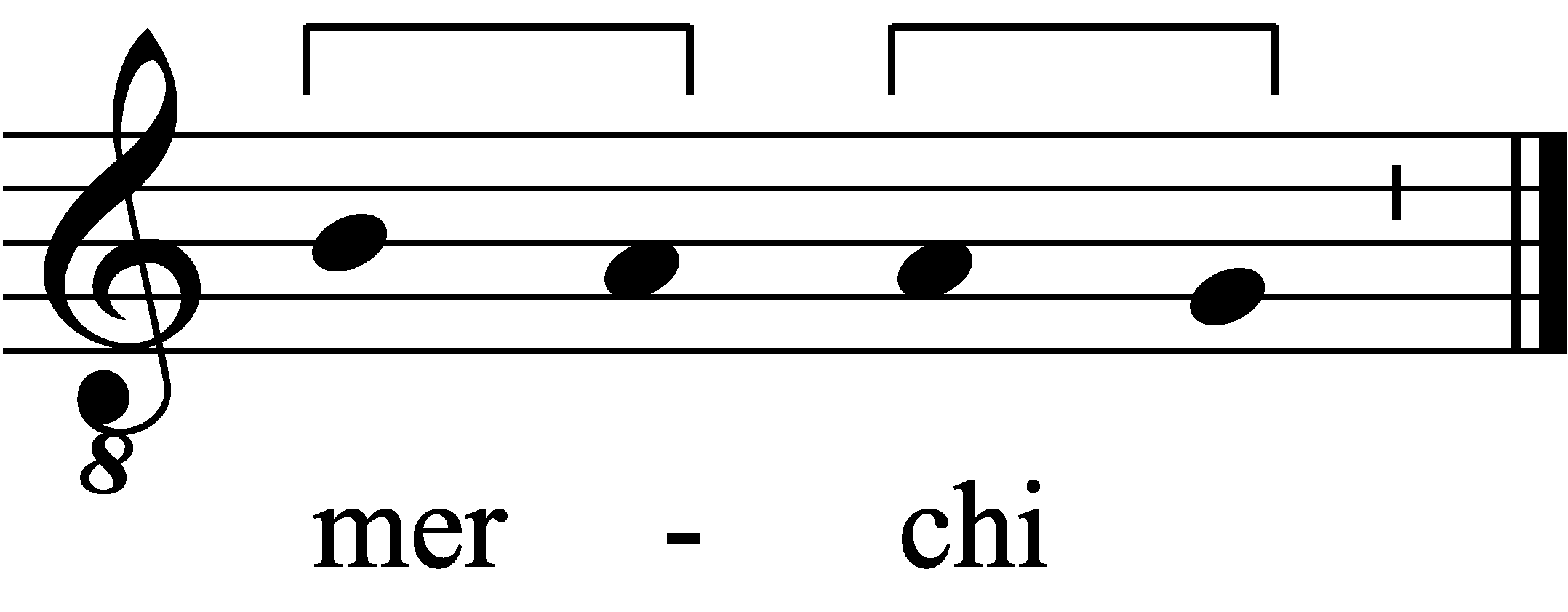 Refrain musical notation